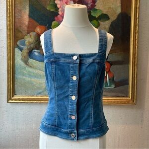 Y2K Denim Corset Top